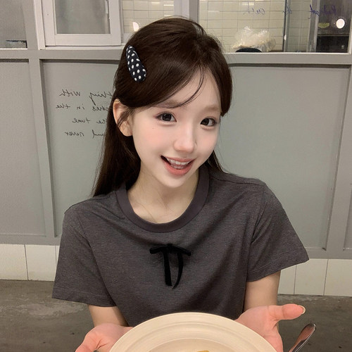 韩系波点发夹边夹侧边bb夹ins水滴无痕前额刘海夹发卡夹子头饰女
