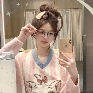 赵露思同款 粉色BB发夹女韩系甜美侧边发卡高级感刘海夹子头饰发饰