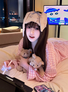 甜妹天菜元气少女兔耳朵眼罩