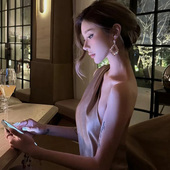 轻奢高级感小众独特复古耳钉个性 闪锆耳环女2025新款 爆款 夸张耳饰