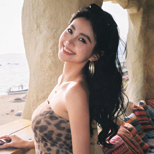 欧美重工金属夸张复古圈圈缠绕耳环大耳圈度假风耳钉耳坠耳饰配饰