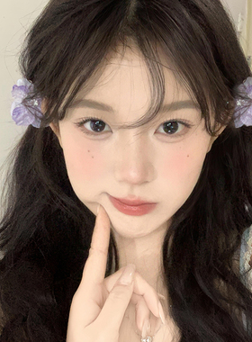 紫色花朵小抓夹发饰发卡头饰海边古风侧边夹儿童头花发夹配饰夹子