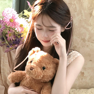 芭蕾风甜美可爱丝带蝴蝶结发夹双马尾夹子飘带编发发卡少女系发饰