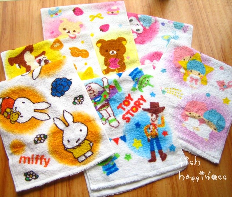 日单棉花糖宝宝面巾软纯棉毛巾