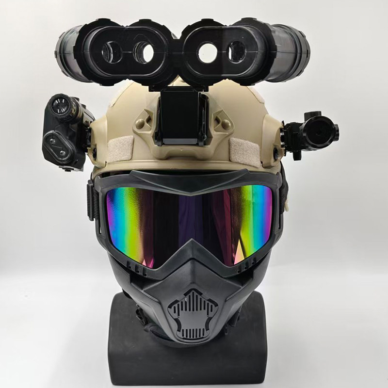 三角洲威龙头盔夜视仪儿童玩具套装备吃鸡户外三级盔战术耳机装备