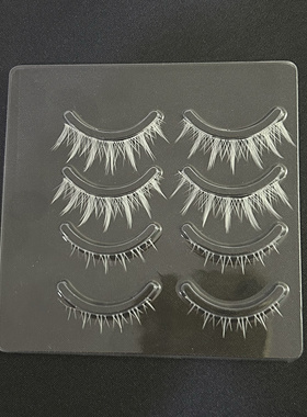 喜乐定制！白色假睫毛上下组合款