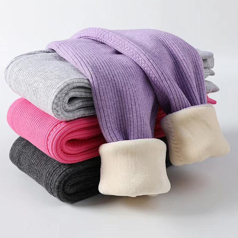 小袋鼠儿童冬季保暖裤中大小童男童女童宝宝加绒打底裤热能裤棉裤