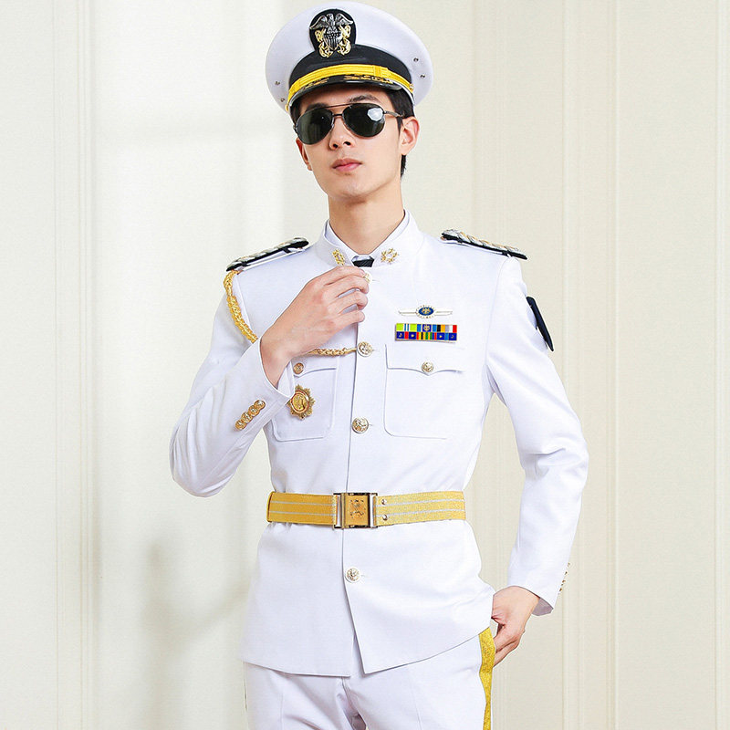 新款保安制服形象岗保安服外套白色立领物业售楼部制服套装礼宾服