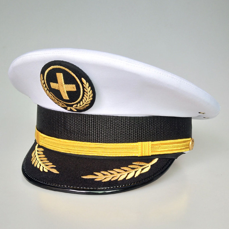 中国红十字会大盖帽 十字会帽子定制 医院保安帽 医疗队制服帽子