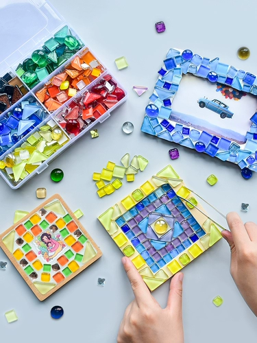 Мозаика, стеклянные самоклеющиеся гранулы, «сделай сам»