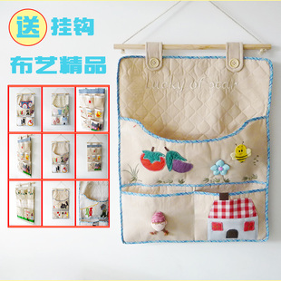 收纳袋挂袋衣柜家居挂墙挂式门后宿舍寝室多层布艺创意壁挂储物袋