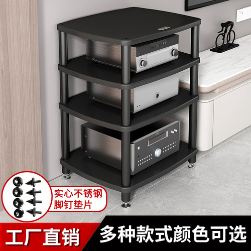 功放机架机柜多层脚钉轮子避震架