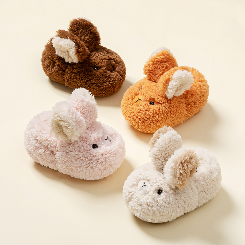 儿童拖鞋秋冬季室内宝宝棉拖鞋男童女童保暖包跟居家小孩新款棉鞋