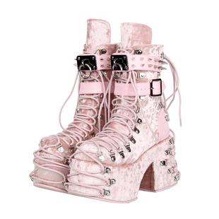 2025年新品 饰厚底松糕靴M273 朋克PUNK马丁靴有装