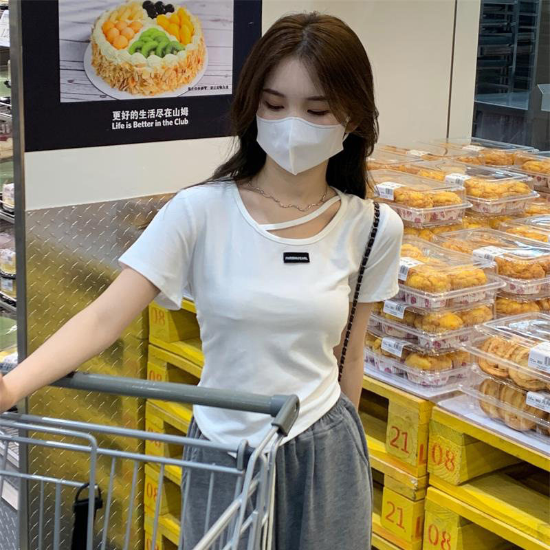 纯棉T恤女短袖2023年新款正T恤