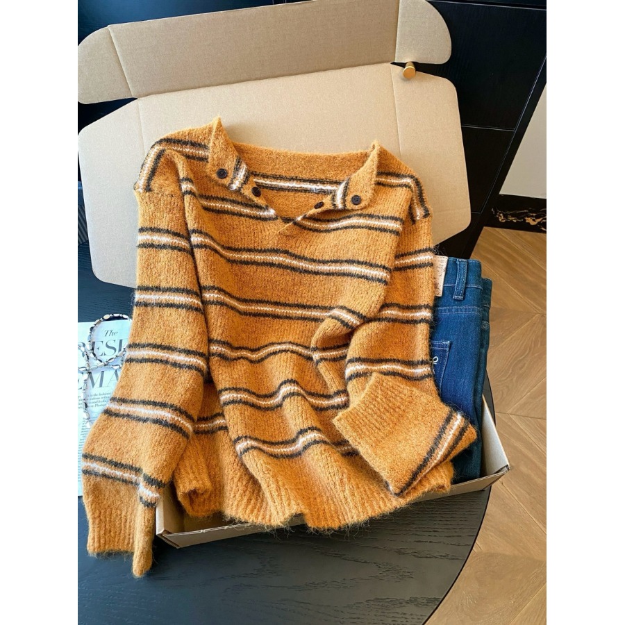 【赠运费险】软糯条纹针织毛衣