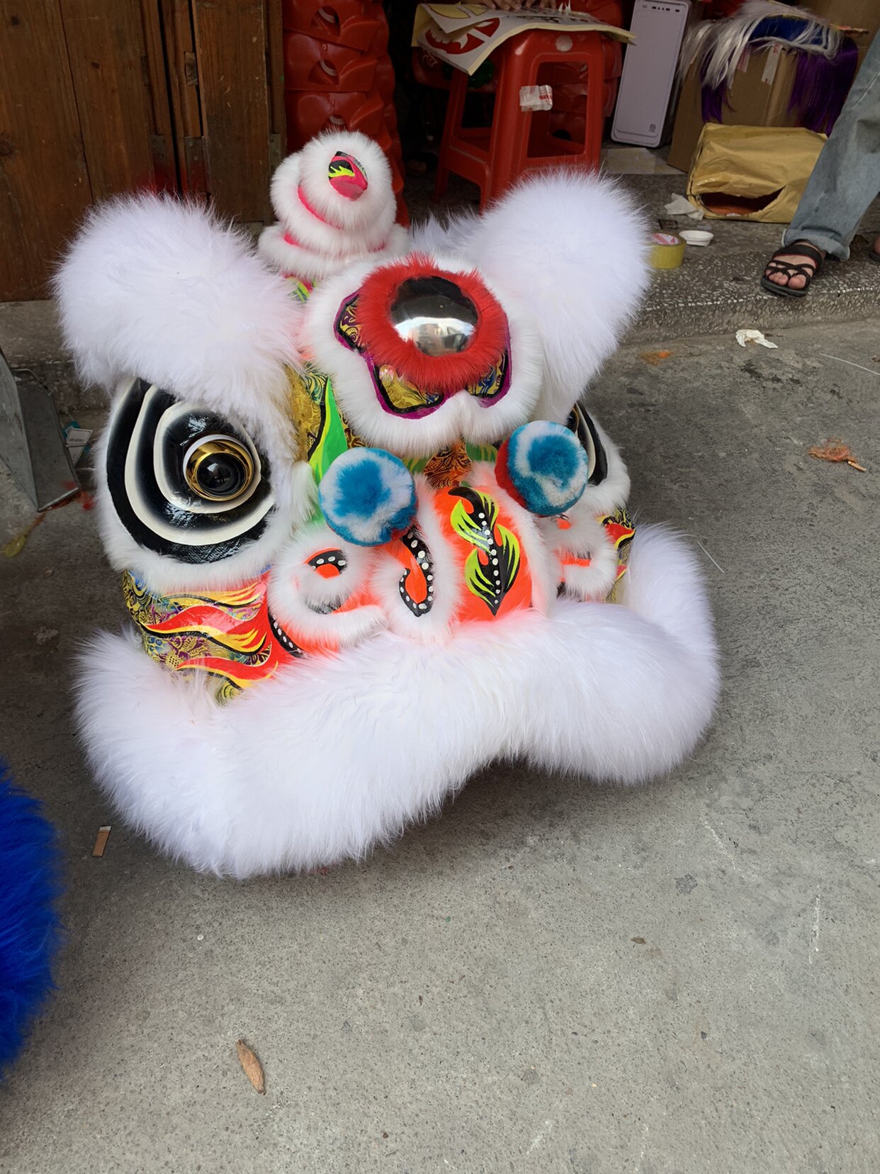 Lion Dance South Lion Lion Dance Props South Lion Props Lion Dance Supplies Authentic Foshan Lion Dance Australian Wool Lion Dance