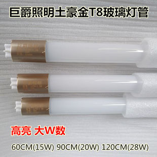 巨爵土豪金LED T8玻璃灯管 高亮灯管 LED节能灯管60CM 90CM 120CM