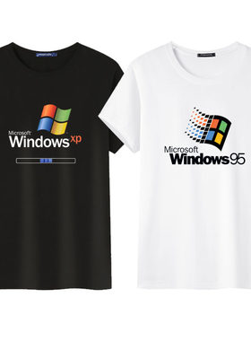 Windows95/XP复古纯棉短袖T恤