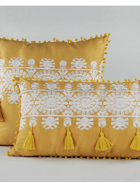 新中式抱枕中国风靠垫现代样板房沙发靠枕床头靠包方枕腰枕抱枕套