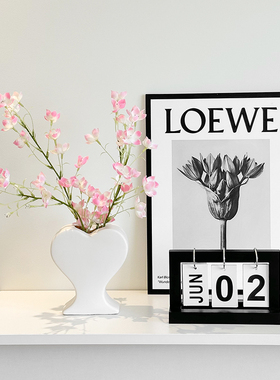 法式爱心花瓶套装电视餐边柜摆设