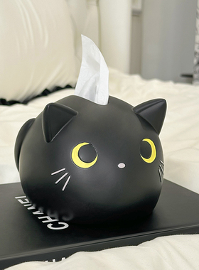 高颜值可爱猫咪纸巾盒家用抽纸盒