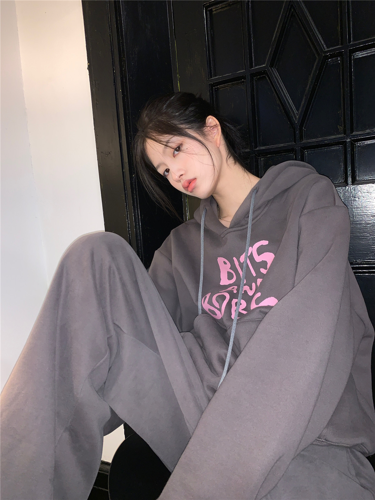 LXLILIUM  弹力摇粒绒抓绒加绒卫衣  11/01 AM00:00