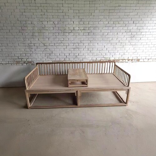 新中式罗汉床禅意小户型实木沙发