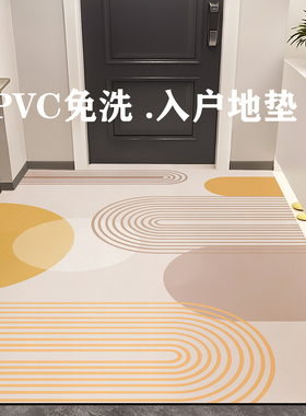 pvc入户门地垫免洗新款门口家用脚垫地毯门垫进门垫子防滑可裁剪