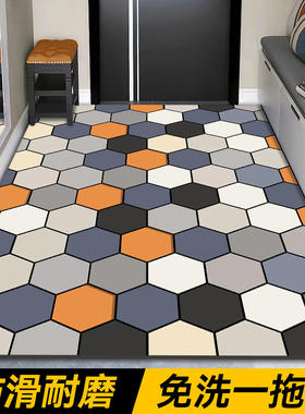 入户门地垫pvc免洗厨房门垫门口脚垫新款家用地毯防滑垫子可裁剪