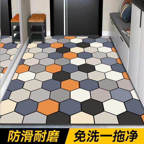 PVC免洗入户地垫防水厨房地垫