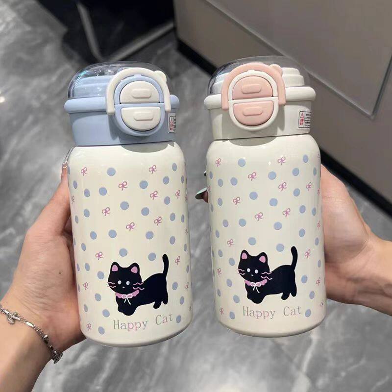 星球小猫保温杯网红款可爱卡通双