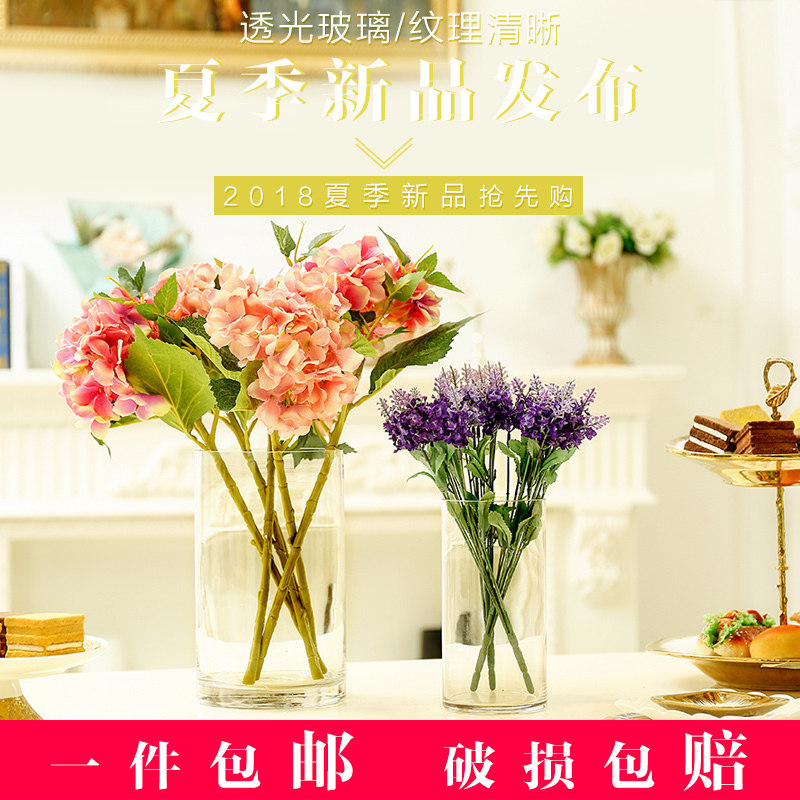 transparent Glass vase Decoration a living room flower arrangement Cylinder to ground Straight Dracaena sanderiana household Large Largein the Flower delivery/Flowers simulation/Plants gardening , Vase/Flower/Flowerpot/Flower (New) , Vase  category - from Buy2taobao.com to provide professional Taobao agent buy service