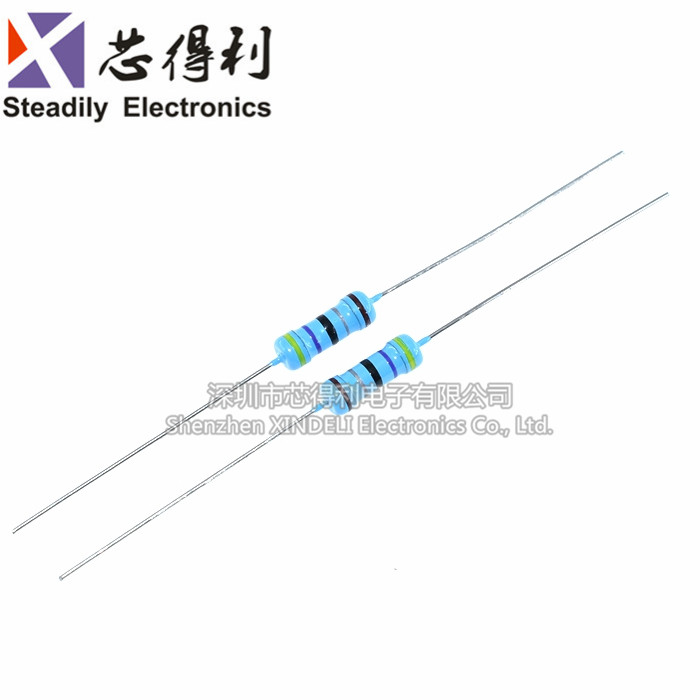 1/2W金属膜电阻 0.5W 1% 1R 100R 470R 1K 10K 100K 5.1K 4.7K 1M 电子元器件市场 电阻器 原图主图