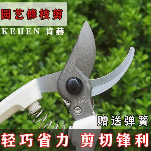 台湾进口肯赫130T手剪SK5修枝剪120园艺剪果剪花剪园林剪刀包邮