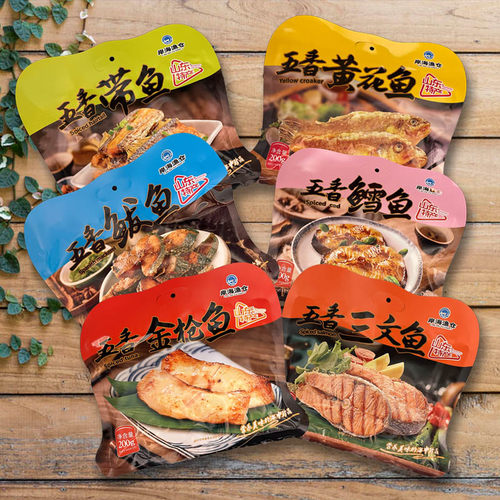 岸海渔仓五香多味鱼开袋即食即食
