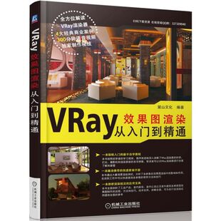 VRay技术手册书籍 VRay效果图渲染从入门到精通 vray高级渲染视频教程 3dmax教程 3d效果图模型VR渲染vray灯光材质书籍 VRay渲染器