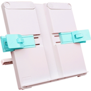 【清仓】得力阅读架学生用简约桌面读书架可折叠抬头看书支架小学生桌上书本书夹多功能书立创意书挡板夹书器