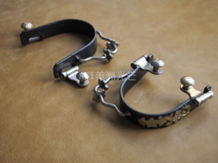 美国进口 女士复古马刺 西部牛仔调训马匹 唐草花纹美式配饰