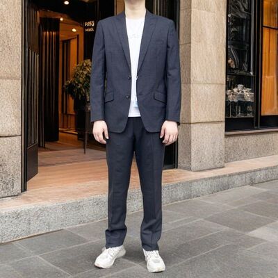 66A207/66A211 羊毛45% 2025年春秋新款羊毛西服二扣休闲修身西装