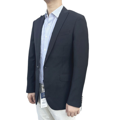 880303 羊毛84.3%桑蚕丝11.4% 春秋新款西服一粒扣修身羊毛单西男