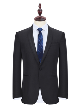 NXF11301-6单西 羊毛+桑蚕丝 男士春秋西服修身西装 后中开叉