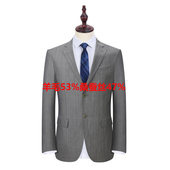 西服二扣羊毛套西商务正装 101020588 修身 桑蚕丝47%男士 羊毛53%
