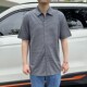 桑蚕丝62% 新款 棉38% HT806 高档短袖 衬衫 休闲男士 翻领衬衣