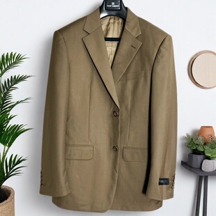 意大利奢侈品牌门店款 高端商务男羊毛西服美拉德休闲单西H165