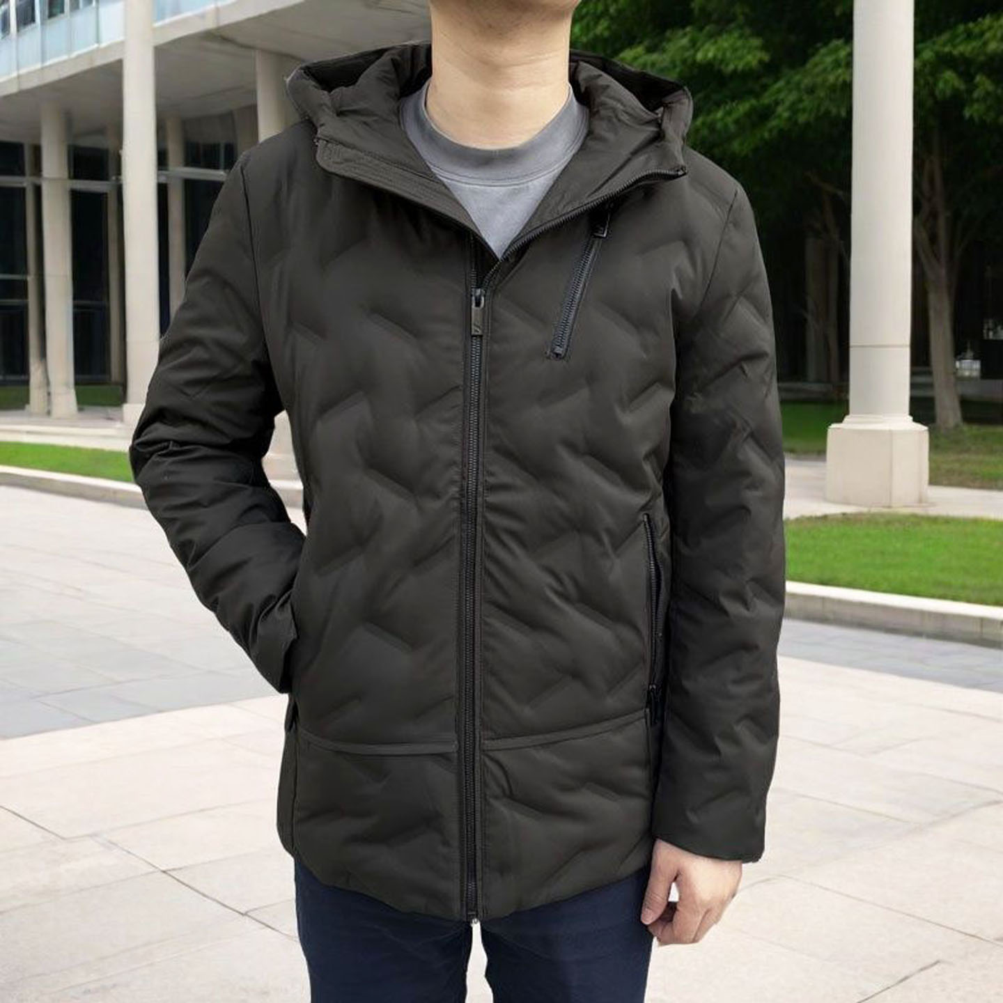 86002 意大利品牌箭家冬季新款羽绒服白鸭绒男保暖冬装抗寒外套