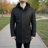 新款 2705 羊皮皮草 夹克皮毛一体中长款 保暖加厚外套冬季 男士 冬季