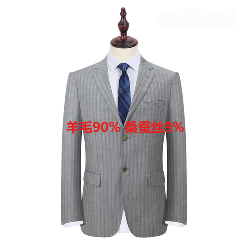 二扣羊毛西装春季新款西服套装