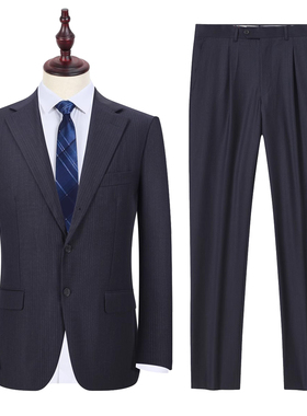 CB09016套西 进口面料杰泥亚 专柜价7400 假三粒高档羊毛西服