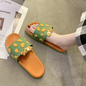 凉拖鞋 网红ins潮新款 时尚 女夏外穿厚底可爱奶牛室内洗澡浴室防滑